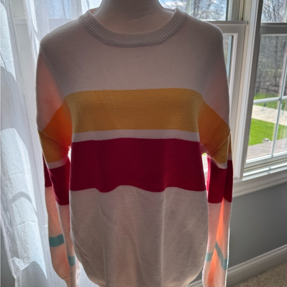 Colorful Striped Women's Sweater - Picture 1 of 4